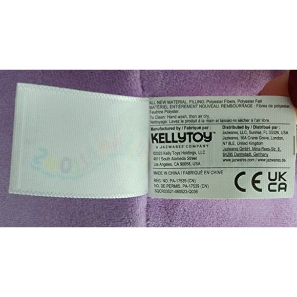 NWT Squishmallow Alexie the Purple Cow 12" Plush Toy Stuffed Animal Kellytoy - Picture 9 of 11